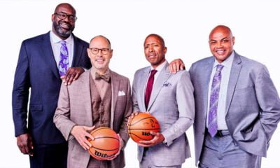The Inside the NBA team of Ernie Johnson, Kenny Smith, Charles Barkley and Shaquille O'Neal