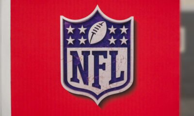 NFL Logo at Media Row 2023
