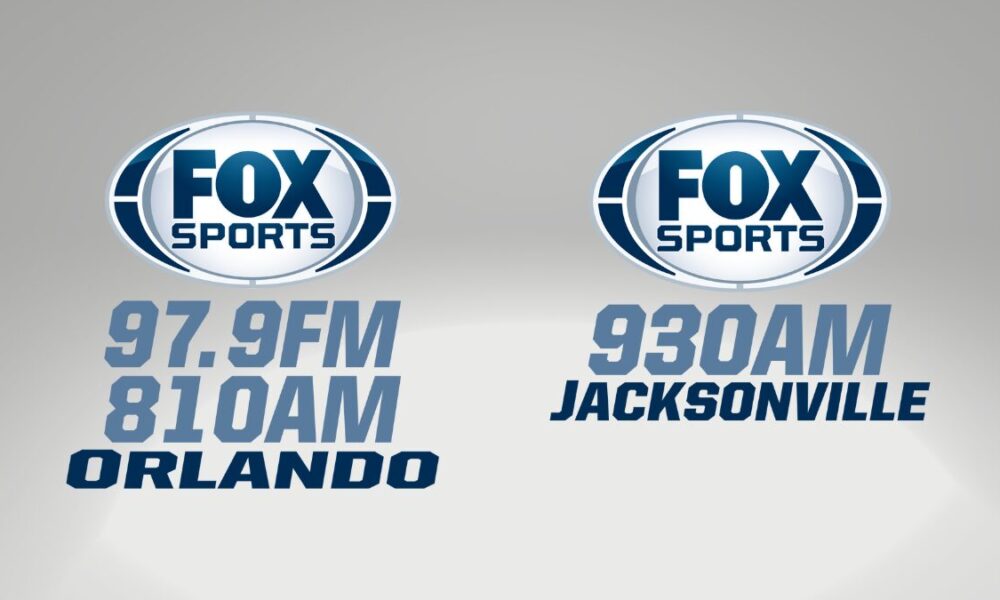 Logos for FOX Sports Radio Orland and FOX Sports Radio Jacksonville